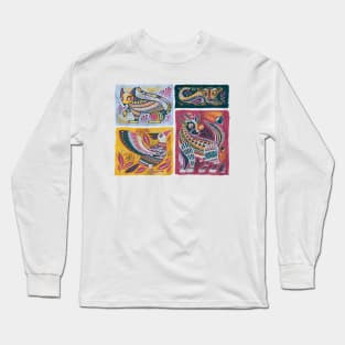 Alebrijes Animals - Natural Tint Long Sleeve T-Shirt